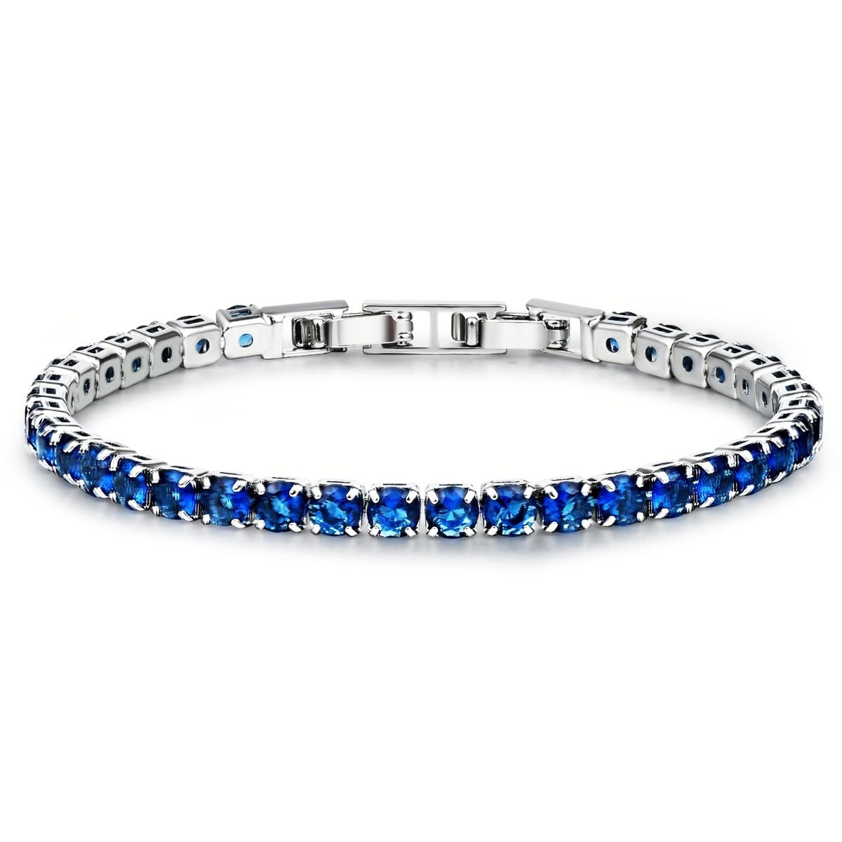 Tennis braclet blue crystal 3mm